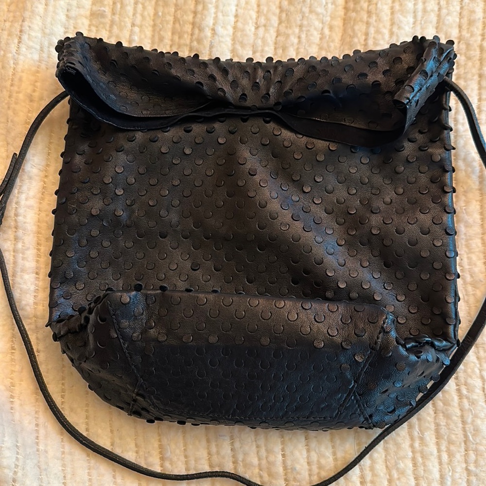 Helmut Lang lambskin leather sling pouch